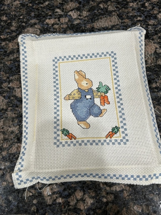 Other - Bucilla Daisy Kingdom counted cross stitch kit titled "Carrot Bunny," Handmade